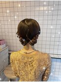 ツインお団子 結婚式セット お呼ばれヘア イベントセット