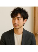 ビジネスショート　ニュアンスパーマ　20代 30代 40代 50代 60代