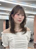 ◯ オリーブグレー/韓国/レイヤーカット/髪質改善/縮毛矯正/札幌