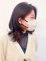 モリオフロムロンドン 松戸店(Morio from London) 【morio松戸 アイダ】インナープラムカラー&ミディアムレイヤー