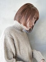 ギークス(GEEKS) 【GEEKS渋谷】レイヤーボブ/ショコラピンク/冬カラー/伸ばしかけ