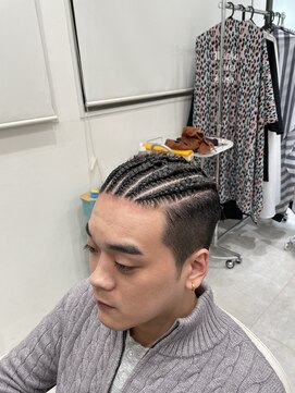 キューカンバー(CUCUMBER) メンズ【ストレートコーンロウ】