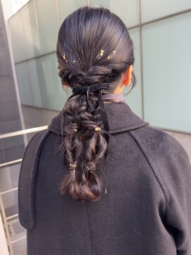 ティエラ 原宿 表参道(Tierra) 〈Tierra毛利仁美〉タイト編み下ろしヘア