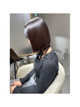 ミヨン 京橋店(miyon) 韓国レイヤーカット×暗髪カラー×髪質改善