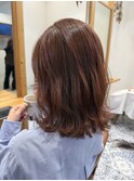 ブリーチなしでつくるピンクベージュ
