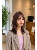 ヘアースパ ノッシュ 博多千代店(Hair Spa Nosh)&nbsp;Hair Spa Nosh 博多千代店/ミディアムレイヤー/韓国風レイヤー