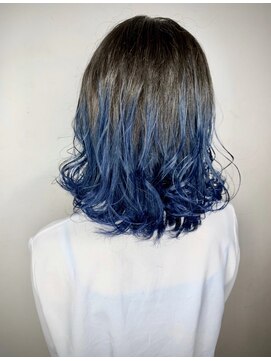 ソース ヘア アトリエ 京橋(Source hair atelier) 【SOURCE】ブルーグラデーション