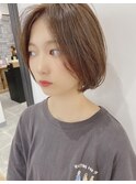 ハイライト柔らかボブ
