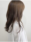 ラフウェーブロング□アッシュグレージュ<noah四条>