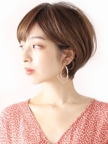ロビー 表参道(ROBBY) 大人ガーリーなナチュラルショート／カーキグレージュ／30代40代