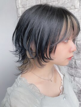 リアイス(Re:ICE) ホワイトグレージュフェイスフレーミングショートウルフ