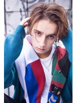 ケアリー 浦和美園(Carelly)&nbsp;ツイストパーマ七三オールバックマッシュウルフスリークショート