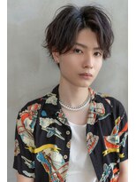 オースティン 流山おおたかの森(AUSTIN)&nbsp;ツイストパーマ七三オールバックマッシュウルフスリークショート