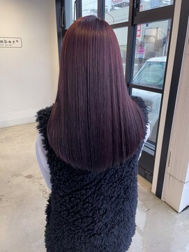 ナンバー(number+) 20代30代大人可愛いラベンダーカラーブリーチ