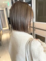 ヘアサロンガリカアオヤマ(hair salon Gallica aoyama)&nbsp;【坂本拓麻】前下がりボブ/ぷつっとボブ/透明感ブラウンベージュ