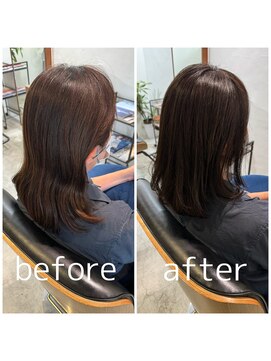 スピカ(SPICA) 【ケアカラーコース】お客様施術事例