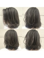 ウィルゴ(VIRGO) 白髪ぼかしハイライトカラー/40代50代60代大人ボブ