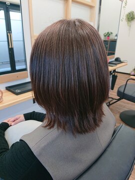 ナチュラル 名取店(Natural) 外ハネミディアムボブ