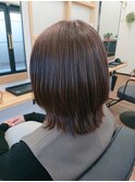 外ハネミディアムボブ