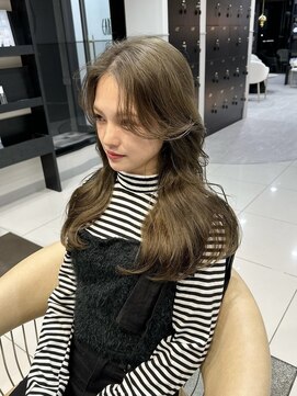 アース コアフュールボーテ 長野稲田店(EARTH coiffure beaute) ダブルカラー_レイヤーカット_ワンホンヘア
