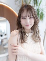 オースティン 調布アミックス(AUSTIN)&nbsp;大人かわいい前髪セシルカットココアブラウンフリンジウェーブ