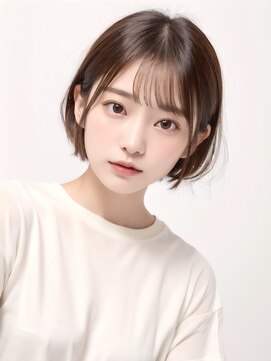 ノイズオオサカ 梅田店(NOISM OSAKA) 大人可愛い20代30代40代小顔ウルフレイヤーボブ丸みショートボブ