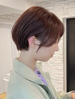 白髪ぼかし/ひし形/癖毛/大人ショートボブ/60代50代40代