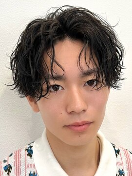 オーシャントーキョー 仙台(OCEAN TOKYO) センターパート刈り上げマッシュウルフ黒髪ツーブロック韓国