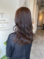 トゥーリ 二日市店(tuuli) 大人女性◆艶レイヤー前髪ピンクベージュ 髪質改善 縮毛矯正