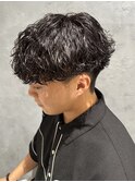 波巻きパーマ