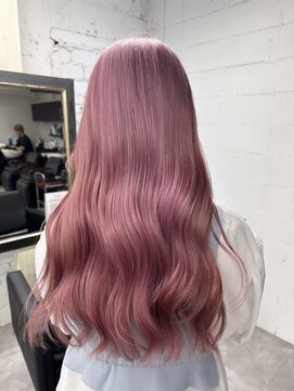 リア(riah) ダブルカラーミルクティーベージュレイヤーカット韓国ヘア