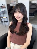 【顔周り似合わせカット】姫カットレイヤー/韓国風巻き