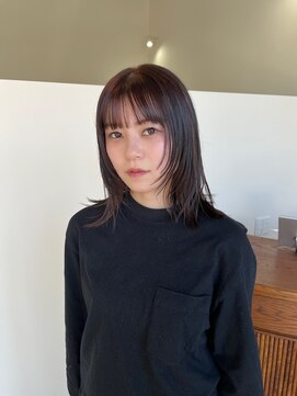 アワイ(awai) 【人気ヘア】顔まわりレイヤーとブラウンヘア