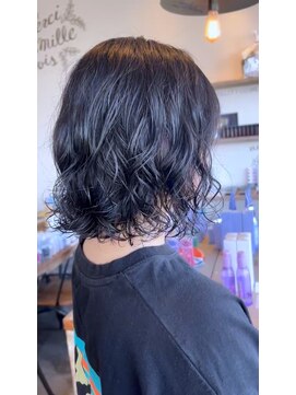ミルシンク(1005mille cinq) ウェーブパーマ/顎下ボブ