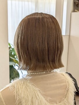 ポジ(poji) ミルクティーベージュカラー ケアブリーチカラー ミディアム