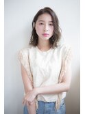 イメチェンホワイトブロンド外ハネボブ美髪ワイドバング韓国黒髪