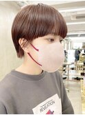 大人ショート黒髪マッシュショートハンサムショート前髪長め