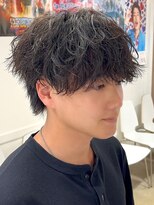 オーシャントーキョー 原宿(OCEAN TOKYO)&nbsp;波巻きパーマメンズシャドウパーマツーブロック黒髪