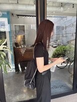 デヴェロペ(Devellope.) きりっぱなしロング　ピンクカラー