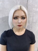 エゴ 池袋(EGO) ホワイトカラー ボブ 切りっぱなしボブ まとまるボブ