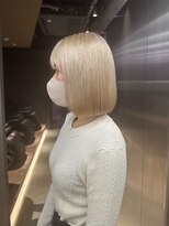 エン 栄店(enne)&nbsp;ホワイトブロンド×ボブ