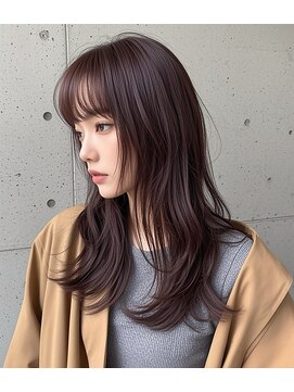 エイチ ウルフカット 大阪梅田(811) ミディアム成人式髮型シルバーアッシュ髪型ショート40代髪型