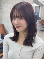 ガーデン 渋谷(GARDEN)&nbsp;ミディアム　レイヤーカット　前髪カット　韓国