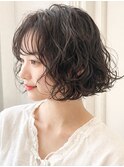 原宿ボブパーマスパイラルパーマ外国人風パーマウェーブ20代30代