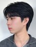 メンズカット+縮毛矯正ストレート