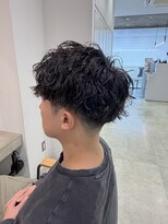 ビブ(VIV)&nbsp;《簡単セット》メンズショート×ツイストスパイラルパーマ