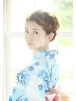 2丁目3番地美容室 MOMOTARO 編み込み浴衣セット 2丁目3番地