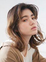 アース 志木店(HAIR & MAKE EARTH)&nbsp;ウエットな質感のウェーブミディ