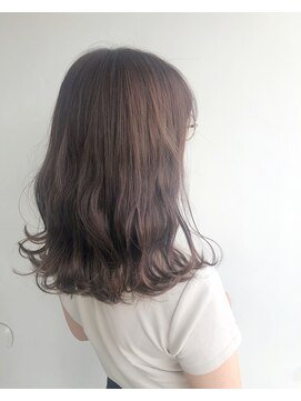 ヘアメイク オブジェ(hair make objet) パープル ブラウン 韓国スタイル