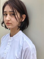 ヌース(NOUS)&nbsp;【nous】ボブ×パープルアッシュ/顔周りに『ヌケ感』を《天神》